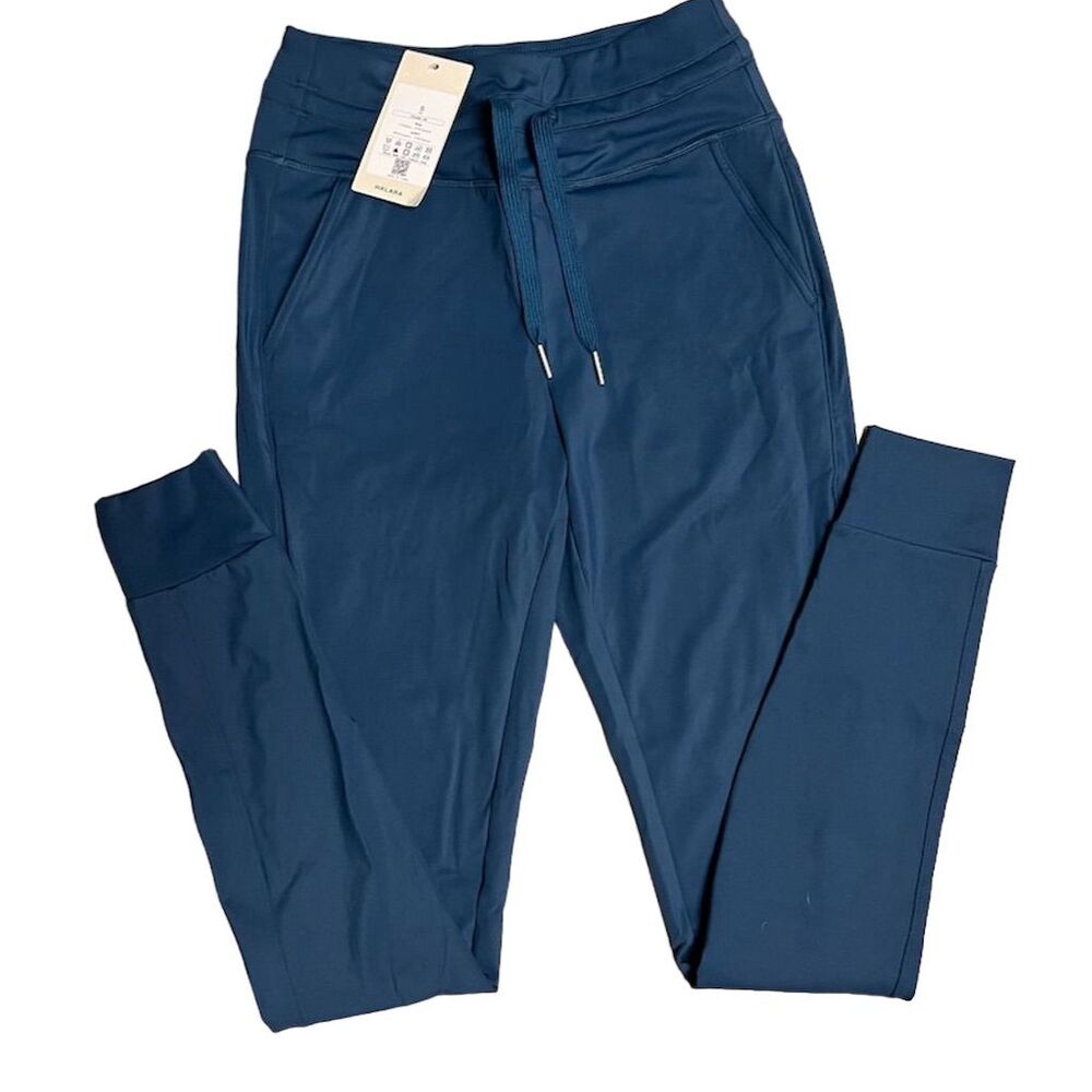 Halara Cloudful Joggers Blue Drawstring Waist Jogger Pants Women's S NWT